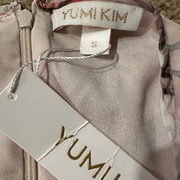 Yumi Kim Full of‎ Love Blush Floral Print 3/4 Sleeve Woodstock Maxi Dress S NEW - Picture 6 of 10